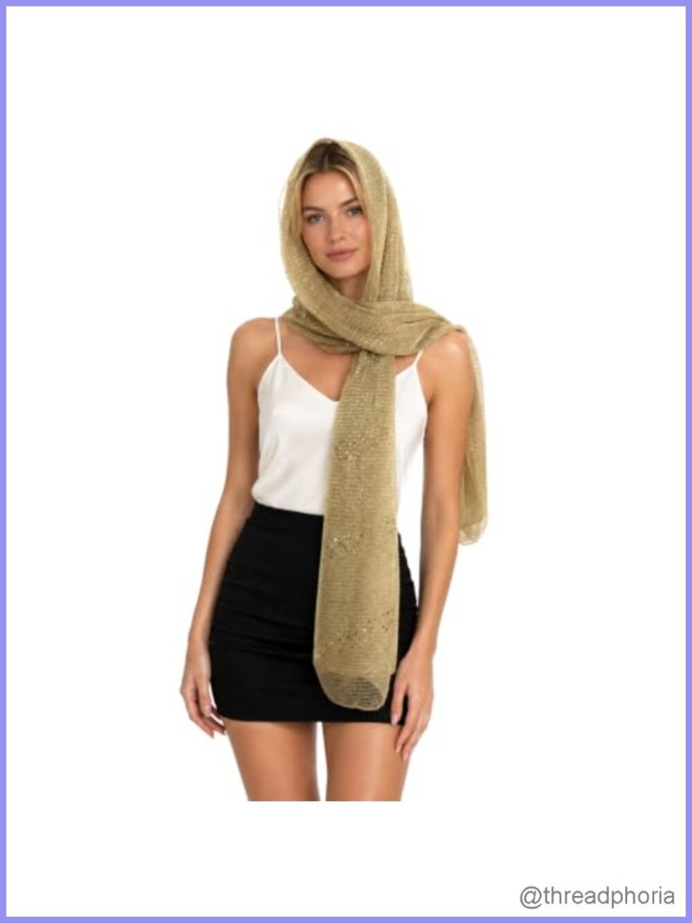 Sequined Shawl Scarf for Women Evening Party Wedding Wrap